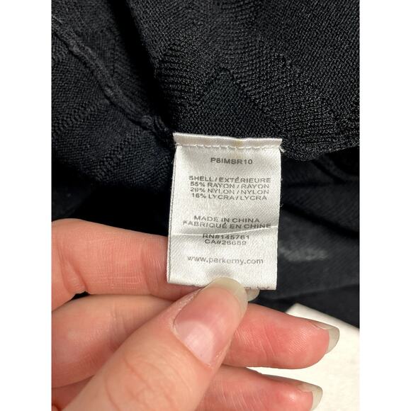 PARKER Lois Knit Flouncy Sweater Mini Dress Bell Sleeve LBD Black Size S $398 - Picture 7 of 12